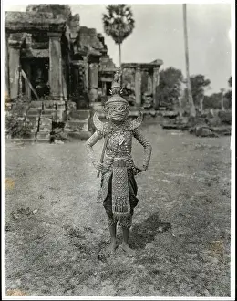 Anthropology Prints: Devil Dancer At Angkor Wat