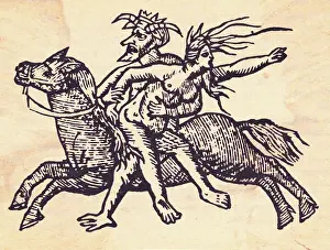 Oppression Prints: Devil Riding with Witch
