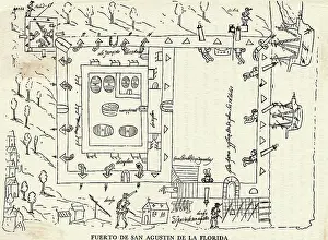 Diagram of the Fort at St. Augustine
