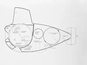 Woods Hole Prints: Diagram of a Submarine