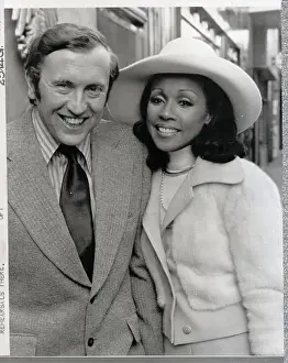 Diahann Carroll Posing with David Frost