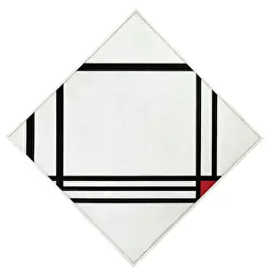 Diamond Composition With Eight Lines And Red (Picture No. 3)