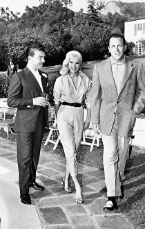 Diana Dors With Husband And Howard Keel