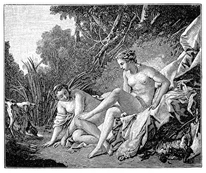 20th Century Style Collection: Diana leaving her bath by Francois Boucher