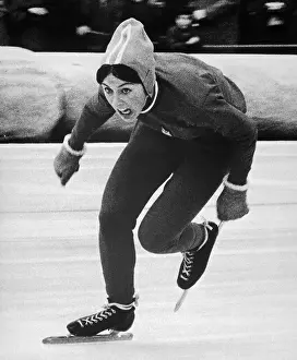Ice Rink Prints: Dianne Holum Speed Skating