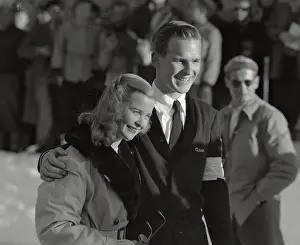 Dick Button and Barbara Ann Scott Smiling