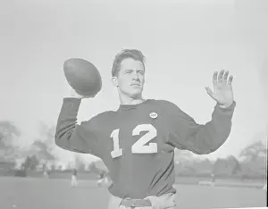 Dick Doheny Throwing Football