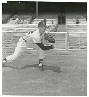 Dick Donovan Pitching Baseball