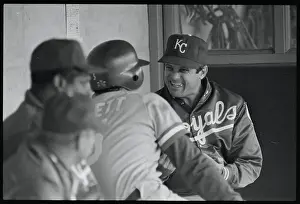 Toronto Prints: Dick Howser Chatting with George Brett