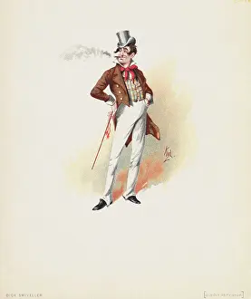 Neckerchief Prints: Dick Swiveller Book Illustration by Kyd