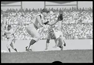 Dick Tracewski Diving for Third Base
