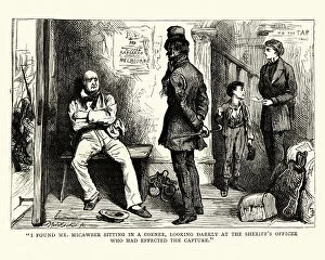 Images Dated 12th November 2018: Dickens, David Copperfield, found Mr Micawber sitting in a corner