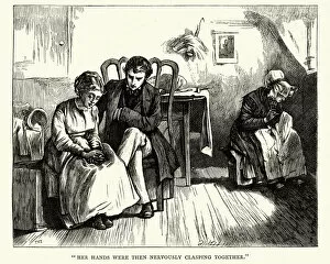 Images Dated 16th December 2018: Dickens, Little Dorrit, Her hands were then nervously clasping together