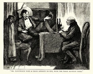 Images Dated 6th December 2018: Dickens, Little Dorrit, Mr. Flintwinch took a chair opposite to him