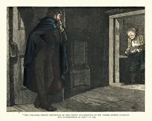 Dorrit Prints: Dickens, Little Dorrit, Stranger looked intently and wonderingly at him