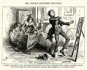 Nicholas Prints: Dickens, Nicholas Nickleby, an extravagant pitch of fury
