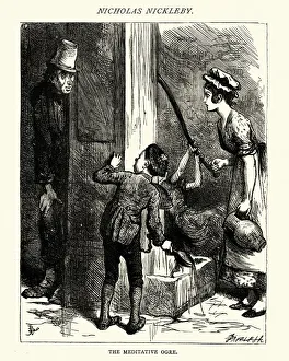 Images Dated 11th August 2018: Dickens, Nicholas Nickleby, The Meditative Ogre