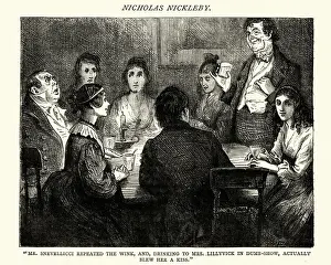 Dickens, Nicholas Nickleby, Mr Snevellicci repeated the wink