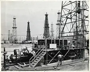 Petroleum Prints: Diesel Engines Drive Drilling Rig