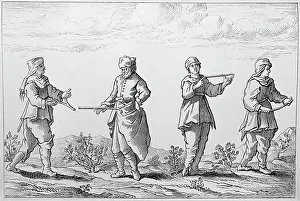Displaying Prints: Different Ways Of Holding Divining Rod