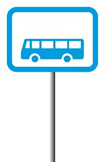 Road Sign Prints: Digital illustration of bus lane sign