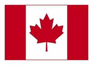 Images Dated 15th May 2017: Digital illustration of Canadian flag