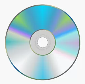 Images Dated 11th May 2010: Digital illustration of compact disc