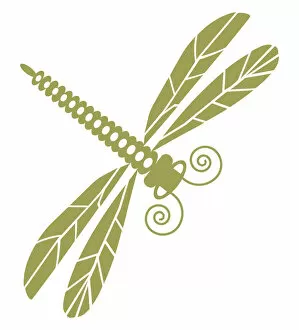 Digital illustration of dragonfly