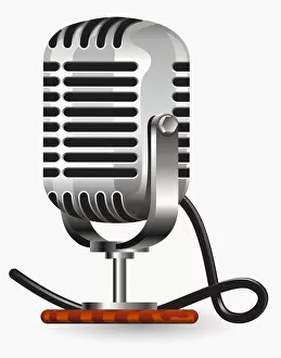 Images Dated 11th May 2010: Digital illustration of microphone