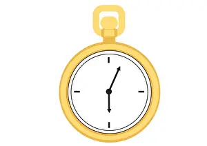 Digital illustration representing pocket watch
