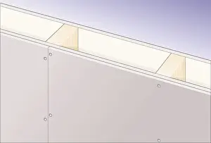 Durability Prints: Digital Illustration showing cement fibreboard lining plasterboard wall constructed on timber frame