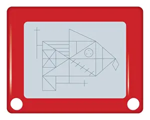 Digital illustration of sketch on scribbler