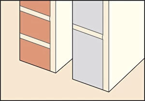 Digital Illustration of solid masonry and cellular block wall material
