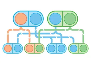 Chromosome Prints: Digital illustration of X-linked recessive inheritance