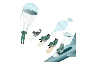 Risk Prints: Digital image sequence of pilot sitting in ejection seat