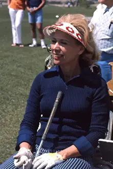 7 12 17 Shore Prints: Dinah Shore Playing Golf