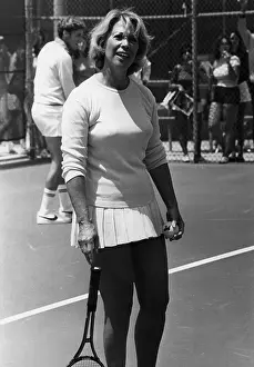 7 12 17 Shore Prints: Dinah Shore Playing Tennis
