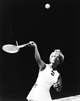 7 12 17 Shore Prints: Dinah Shore Playing Tennis