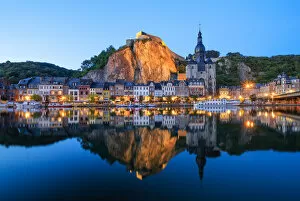 Townscape Gallery: Dinant, the citadel, the cathedral and the Meuse