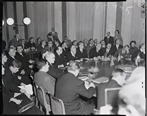 Conant Prints: Diplomats Seated Around Table