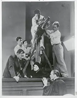 Director and Cameraman with Greta Garbo and Conrad Nagel