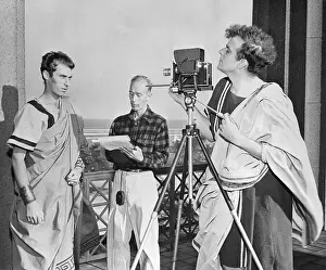 Director Preparing Shot for Julius Caesar Motion Picture