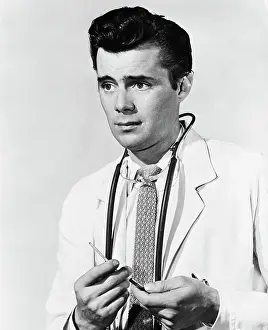 Stethoscope Prints: Dirk Bogard in Doctor Costume