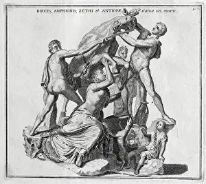 Early Prints: Dirke, Dirce, the wife of King Lykos