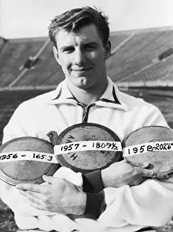 Discus Prints: Discus-Throwing Student;Holding Discus