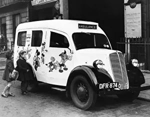 Ambulance Prints: Disney Decorated Ambulance for Children