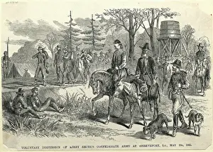 Louisiana Prints: Dispersion Of The Confederate Army