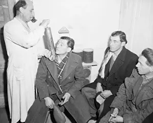 Displaced Persons Getting Deloused