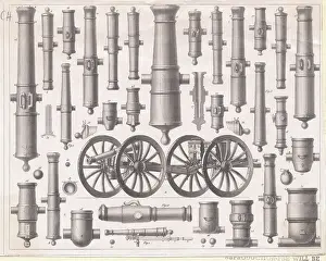 Display of American Made Cannons and Weaponry