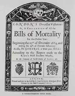 Plague Prints: Display of the Bills of Morality Titlepage